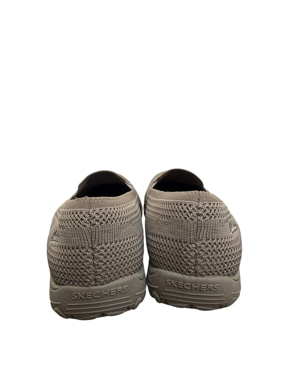 Skechers Taupe Slip On Loafers Womens 10 Air Cooled Memory Foam Relaxed Fit